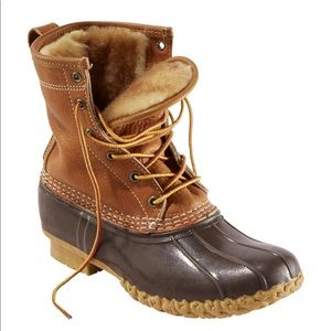 L.L. Bean Sherpa Lined Brown Boots